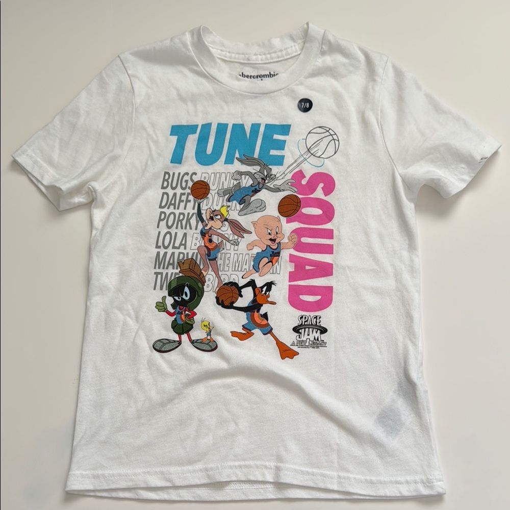 Abercrombie Kids‎ Tune Squad Looney Tunes Space Jam Basketball Short Sleeve Tee